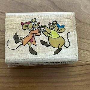 Disney Gus & Jaq Rubber Stampede Rare Stamp Cinderella A1237D